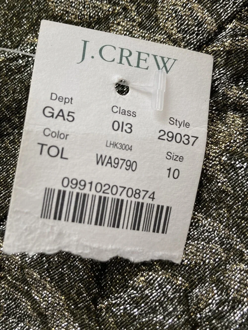 J.Crew Collection Metallic Floral Jacquard Pencil Skirt size 10 Cocktail Party